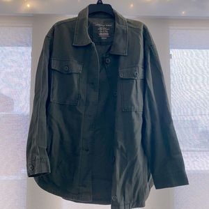 Green American Eagle Shacket